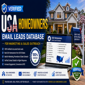 1 Million+ USA Homeowners Leads Database for Real Estate, Home Services & Marketing
