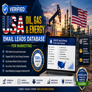 380,000+ USA Oil, Gas & Energy Email Leads Database