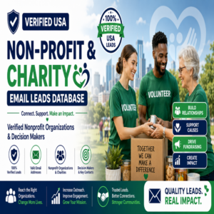 418,000+ USA Non-Profit & Charity Email Leads Database for Outreach & Fundraising