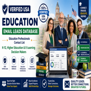 1 Million+ USA Education & Training Email Leads Database