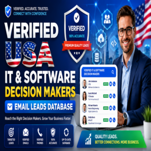 1 Million+ USA IT & Software Decision Makers Email Leads Database